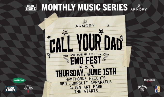 Tonight – Alien Ant Farm Play The Call Your Dad (and make up with him) Emo Fest in St Louis at the Armory